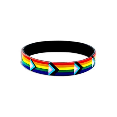 Imagem de Pulseira de silicone Daniel Quasar Flag Wholesale Pack - Acessórios LGBTQ - Coisas de orgulho gay - Perfeito para dar de presente, desfiles de orgulho e eventos de orgulho gay - Ótimo para homens e