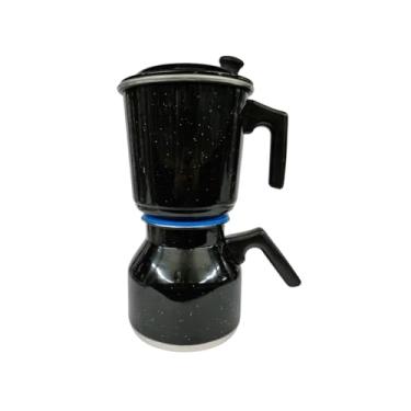 Imagem de Cafeteira Economica Aluminio Tipo Italiana, Globinho, Sifão 1,1 litros na cor preta.