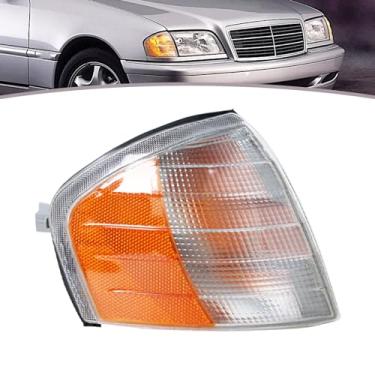 Imagem de JESYMBX Para Mercedes Benz Classe C C220 1994-2000 Lâmpada de canto dianteiro Lâmpada de seta Lado do passageiro direito