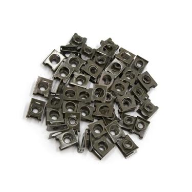 Imagem de Motoforti Clipes universais de fixação de motocicleta, metal, verde escuro, 50 peças