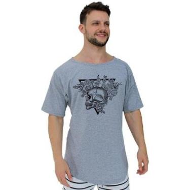 Imagem de Camiseta Morcegão Masculina MXD Conceito Caveira e Rosas-Masculino