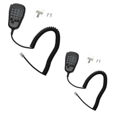 Imagem de TDYU Microfone de mão Mh-48a6j 6 pinos DTMF compatível com Yaesu FT-7800R FT-7900R FT-8800R FT-8900R FT-2900R FT-1500 FT-8100 FT-8100M FT-8500 FT-8800 Rádio Walkie Talkie Pacote com 2