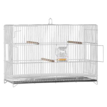 Imagem de Gaiola trinca ferro bicudo curió e similares criadeira prata