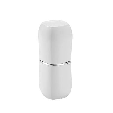 Imagem de Porta Escova/Pasta com Tampa Conceito, Φ8,5 X A. 20,5cm, Branco e Cromado, Arthi