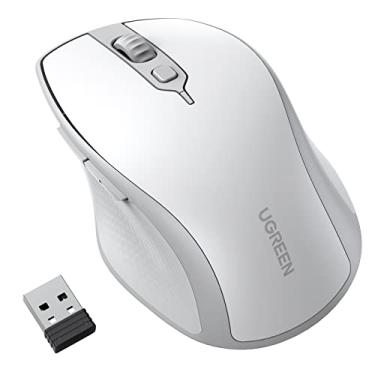 Imagem de UGREEN Mouse Ergonômico Bluetooth 5.0 e 2.4G, 5 Botões Silencioso, 4000 DPI, para Laptop, MacBook, PC e Chromebook