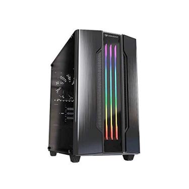 Imagem de Cougar Capa para jogos Gemini M Mini Tower RGB de vidro temperado com sistema de iluminação RGB dinâmico Trelux (cinza ferro)