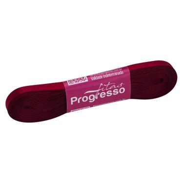 Imagem de Fita de Cetim Progresso Face Simples, 10m, 7mm, Vinho - CF001.389
