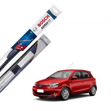 Imagem de Kit Limpador Parabrisa Etios 2012 2013 2014 2015 2016 2017 - Bosch