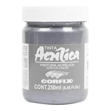 Imagem de Tinta Acrílica Metinta 250ml 145 Estanho Iridescente Corfix