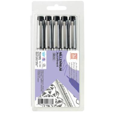 Imagem de Caneta Nanquim ZIG Millennium Kuretake C/5 Pontas