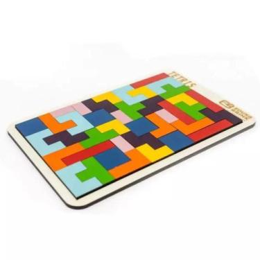 Imagem de Tetris em Madeira - Edukabrink