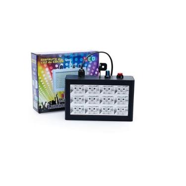 Imagem de Strobo com 12 leds 15w ritmico iluminação de festas - Zhang Eletronico