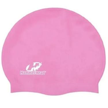 Imagem de Touca de Nataçao Silicone SLIM Polybag Hammerhead Lisa, Rosa