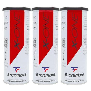 Imagem de Bola de Tênis Tecnifibre X-One Pack com 03 Latas