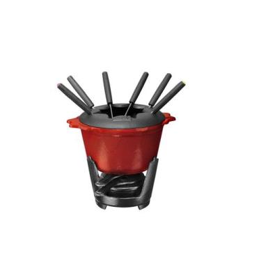 Imagem de Fondue 6 Garfos Vermelho 1.2L Ferro Fundido - Fumil