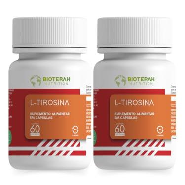 Imagem de L-Tirosina 120 Capsulas BIOTERAH Suplemento Alimentar Vitaminas Auxilio Humor