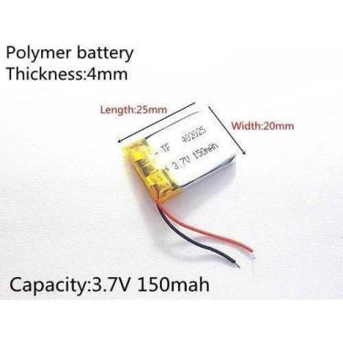 Imagem de Bateria 3.7v 150 Mah Mp3 Mp4 Alto Falantes Fones G - bgb
