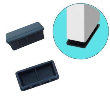 Imagem de 10pc - Ponteira Reforçada 20x40 Tampão Preto P/ Metalon - Suplastine