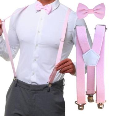 Imagem de Kit Suspensório E Gravata Borboleta Adulto Com Regulagem - MCOLIS, Ros