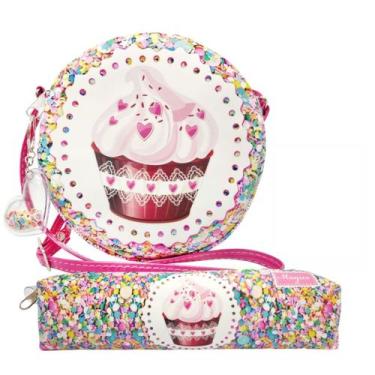 Imagem de Kit Infantil Bolsa e Estojo Cupcake, Magicc