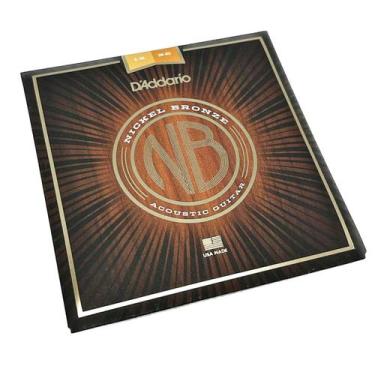 Imagem de Encordoamento D'Addario 012 Violão Nickel Bronze Aço NB1256 - Daddario