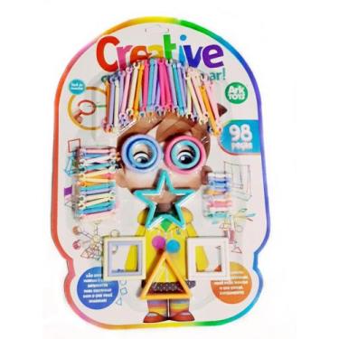 Imagem de Brinquedo Educativo Formas de  Montar Com 98 Peças Creative - ArKTOYS