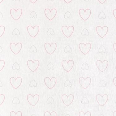 Imagem de Papel de Parede Rosa Coração - Rolo com 9,50 Metros  Decoração de Luxo