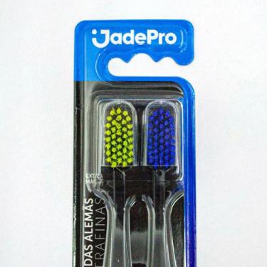 Imagem de Kit 2 Escova de Dente Pro-Slim 5700 Cerdas Alemã JadePro c/2un, Azul, 