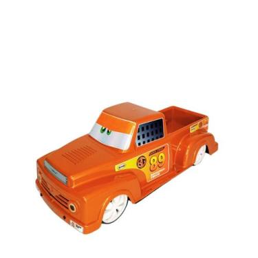 Imagem de Carrinho Corrida Pick Up Sport Racing Casa Brinq - BG PLAS, Laranja