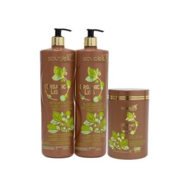 Imagem de Kit Progressiva Orgânica + Btox Organic Souple Liss Botóx Capilar - So