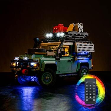 Imagem de Hilighting Upgraded Led Light Kit for Lego Icons Land Rover Classic Defender 90 Model Car Building Set, Compatible with Lego 10317(Model Not Included)