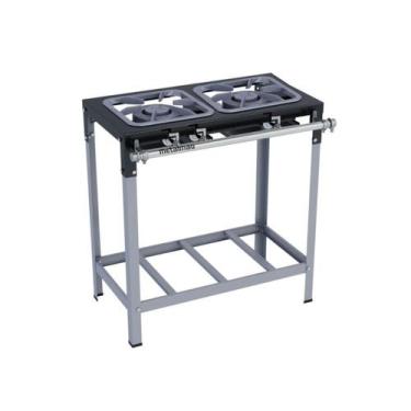 Imagem de Fogão Industrial 2 Bocas Duplas 30x30 S2000 Metalmaq, Gás de Botijão