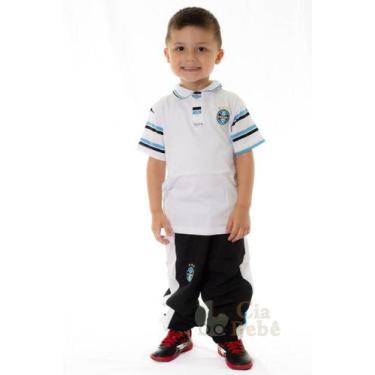 Imagem de Camisa Polo Infantil Grêmio Revedor, Tam 6, Branco