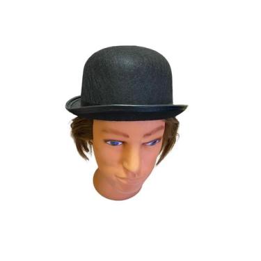 Imagem de Chapéu Preto estilo Charles Chaplin de Feltro Adulto - Lynx produções,
