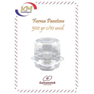 Imagem de Forma Panetone 500 gr c/10 unid. - embalagem panetone  (9992079) - Gal