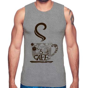 Imagem de Regata Café Coffee - Foca na Moda, Cinza, GGG