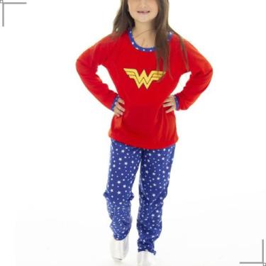 Imagem de Conjunto Pijama Longo Infantil Menina Inverno Verão Outono - Prime Lin
