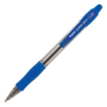 Imagem de Caneta Esferográfica PILOT Super Grip 1.0 mm Ponta Média, Azul