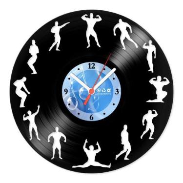 Imagem de Relógio De Parede Disco Vinil Esportes - Bodybuilder - VES-017 - Moder