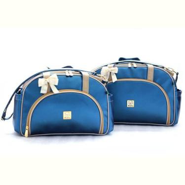 Imagem de Kit Bolsas Maternidade Bebe Menina Menino Enxoval Prática Miellu - Gra