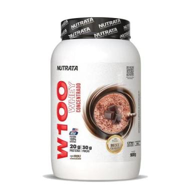 Imagem de Whey Concentrado W100 - Sabor Double Chocolate 900g - Nutrata