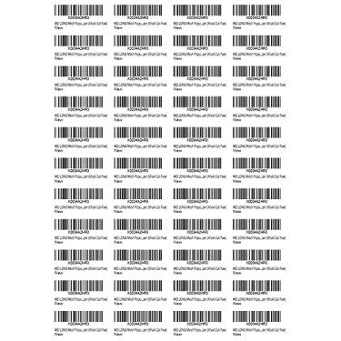 Imagem de Etiqueta FBA da Amazon (100 folhas, 4400 etiquetas) 44 etiquetas acima de 48,5 x 25,4 mm em adesivos autoadesivos brancos A4 para impressora a laser/jato de tinta, atende aos requisitos FBA da Amazon