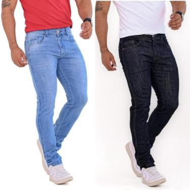 Imagem de Calça Jeans Masculina Slim - Octhos, Jeans claro, 40
