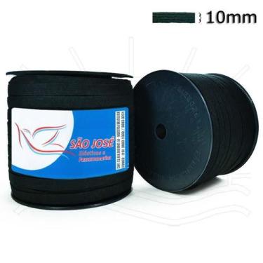 Imagem de Elástico Pigeon Preto São José nº 16 (10,0mm) - 100 metros - Elásticos