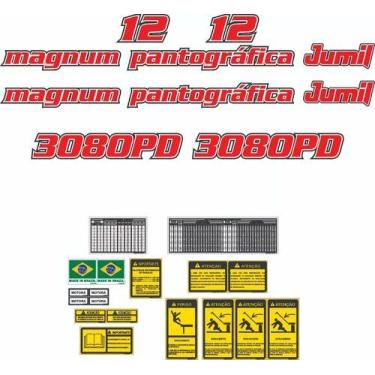 Imagem de Kit Adesivos - Magnum Pantográfica Jumil 3080pd - SPTS