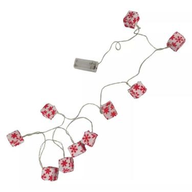 Imagem de Pisca Pisca Natalino Caixa Presente Leds Empresa Casa Janela Empresa Iluminaçao Casa Comemoraçao