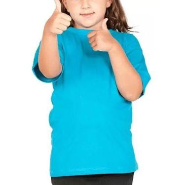 Imagem de Roupa De Criança Infantil Menina Menino Básica Lisa Camiseta - Vesttua