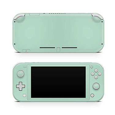 Imagem de Tacky Design Película de decalque de cor sólida compatível com Nintendo Switch Lite Skin Wrap, cor sólida para Nintendo Switch Lite, decalque de vinil premium 3M (verde minte)