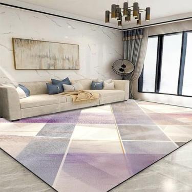 Imagem de Tapete geométrico dourado para sala de estar, decoração de área grande, tapetes para casa, para quarto, sofá macio, JH021, flanela, 13.200 x 300 cm, 78,7 x 118 pol.