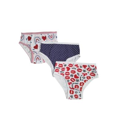 Imagem de Calcinhas Infantil Kit 3 Crianças Meninas Tanga Calçolinha Lingerie Tanguinha Calçola (BR, Alfa, G, Regular, SORTIDAS)